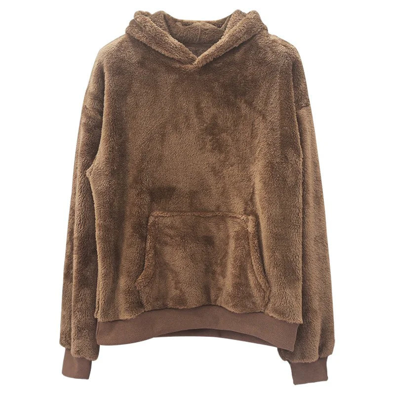 Double-Sided Fluffy Hoodie