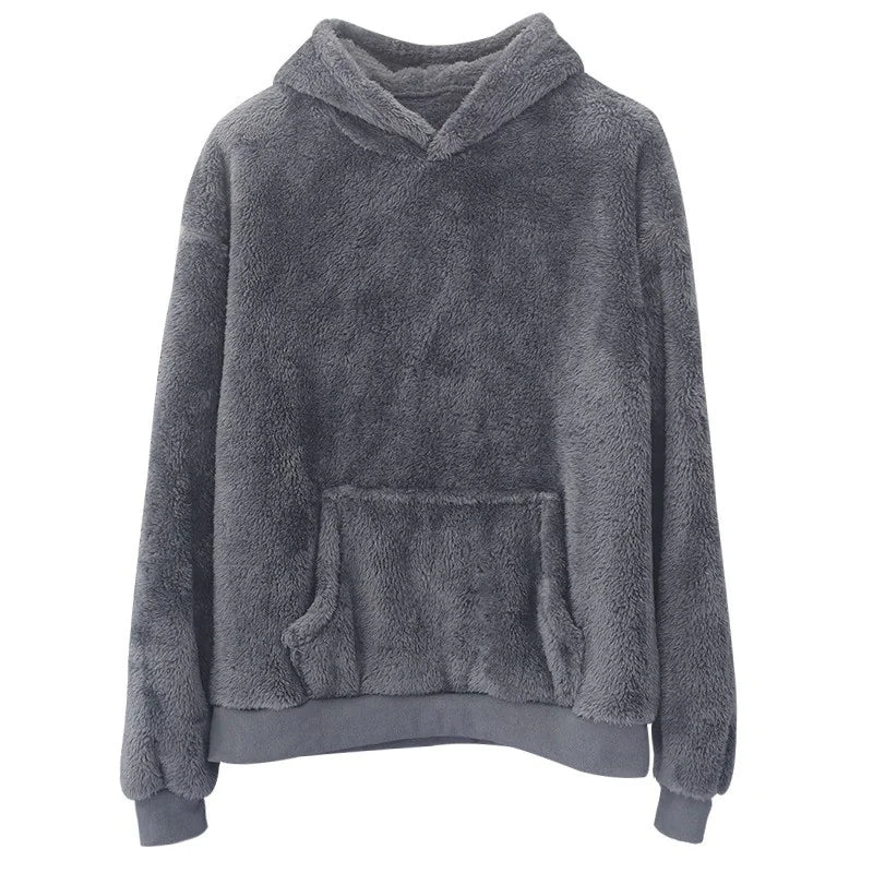 Double-Sided Fluffy Hoodie