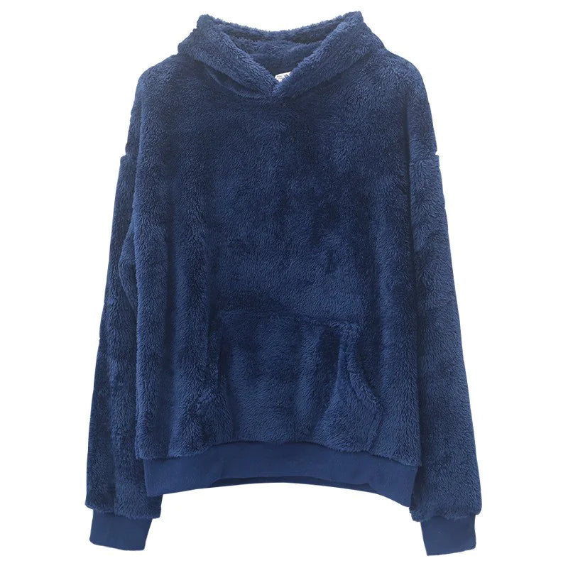 Double-Sided Fluffy Hoodie