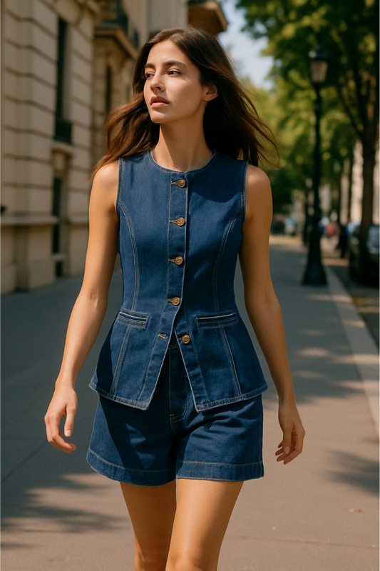 Willow Denim Top